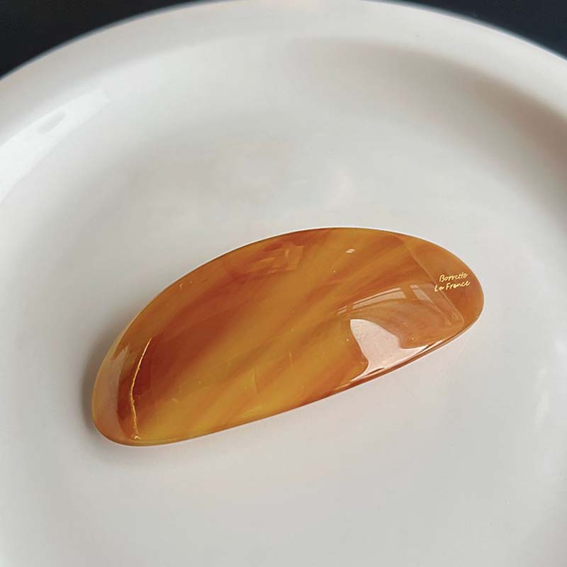 Vintage Acetic Acid Oval Hair Clip for Women Girls Korean Large Spoon Clip Spring Clip Hair Clip Top Clip Hair Accessories