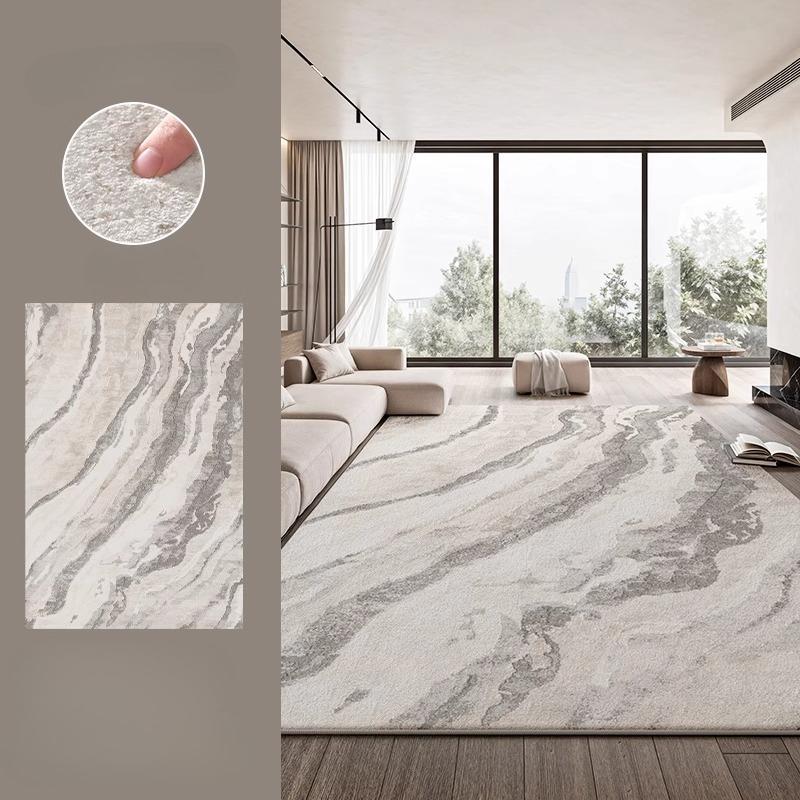 Cream Style Carpets for Living Room Large Area Bedroom Washable Decor Carpet Thick Plush Lounge Floor Mat Fluffy Soft Study Rug