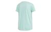 adidas T Shirts Women's Clear Mint Green Crew Neck Moderate Straight Fit EI6377