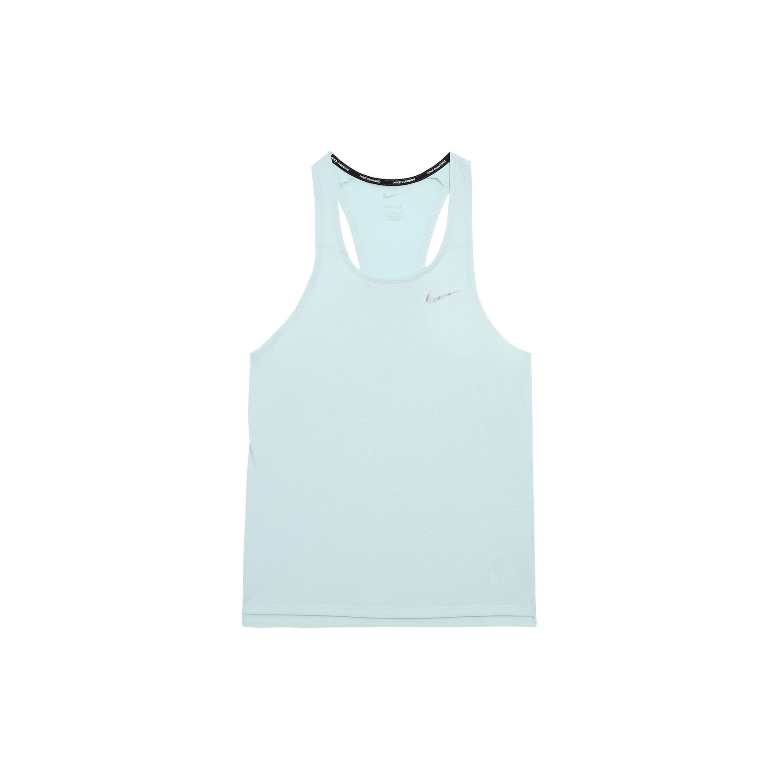 Nike Dri-Fit Running Tank Top Ice Emerald Green Men s DQ4733-346 M