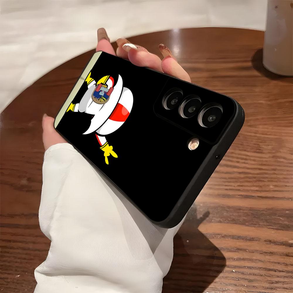 Cute Kick B-Buttowski Phone Case For Samsung S26 S25 S24 FE S23 S22 S21 Plus S20 Ultra Note20Ultra Black Soft Shell