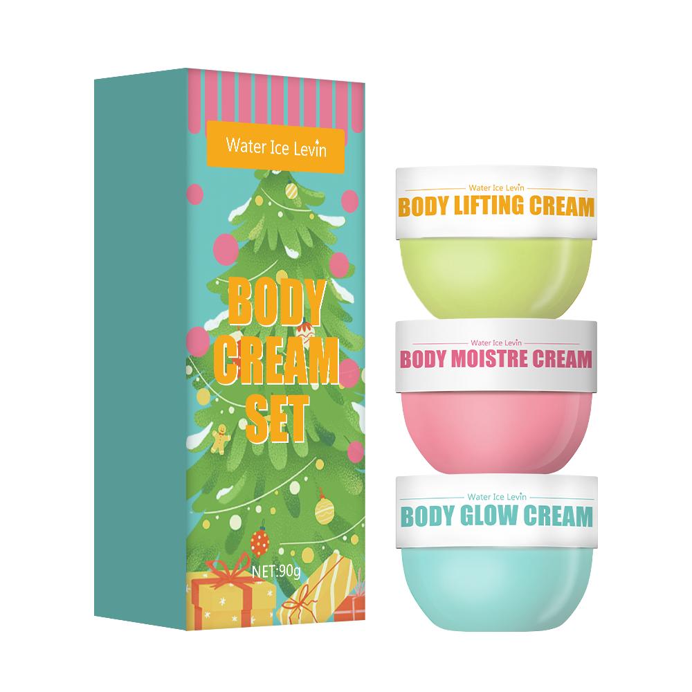 New 3-piece skin care set, body glow cream, firming body cream, body moisturizer for firming and lifting body skin
