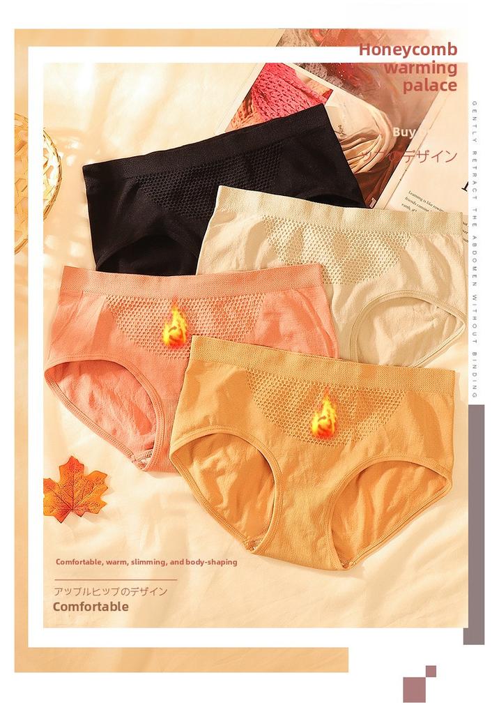 Mid Waist Seamless Nylon Briefs Tummy Control Butt Lifter Leakproof Underwear for Daily Wear