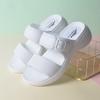 Summer Thick Bottom Slope Heel Women's Sandals Plastic Home Straw Non Slip Comfortable Waterproof Versatile Women's Shoes Slippers