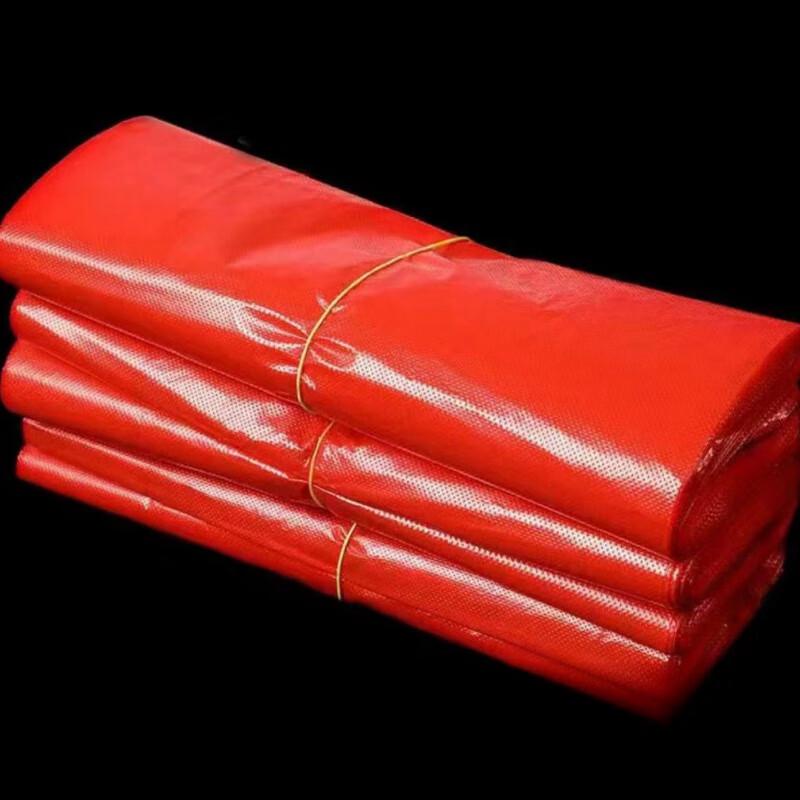 RYZH Red Vest-Style Handle Trash Bags 100 bags/pack красный