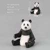 Solid Wildlife Zoo Model Panda Animal Toy 7-Piece Set Realistic Animal Figures Kids Educational Toy Eco-Friendly PVC Material Gift Box