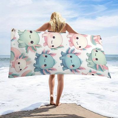 Mikrofaser Strandtuch Exquisite Drucke Dünn Schnelltrocknend Saugfähig Übergroßes Handtuch für Strand Schwimmen Camping Yoga Bad Sport