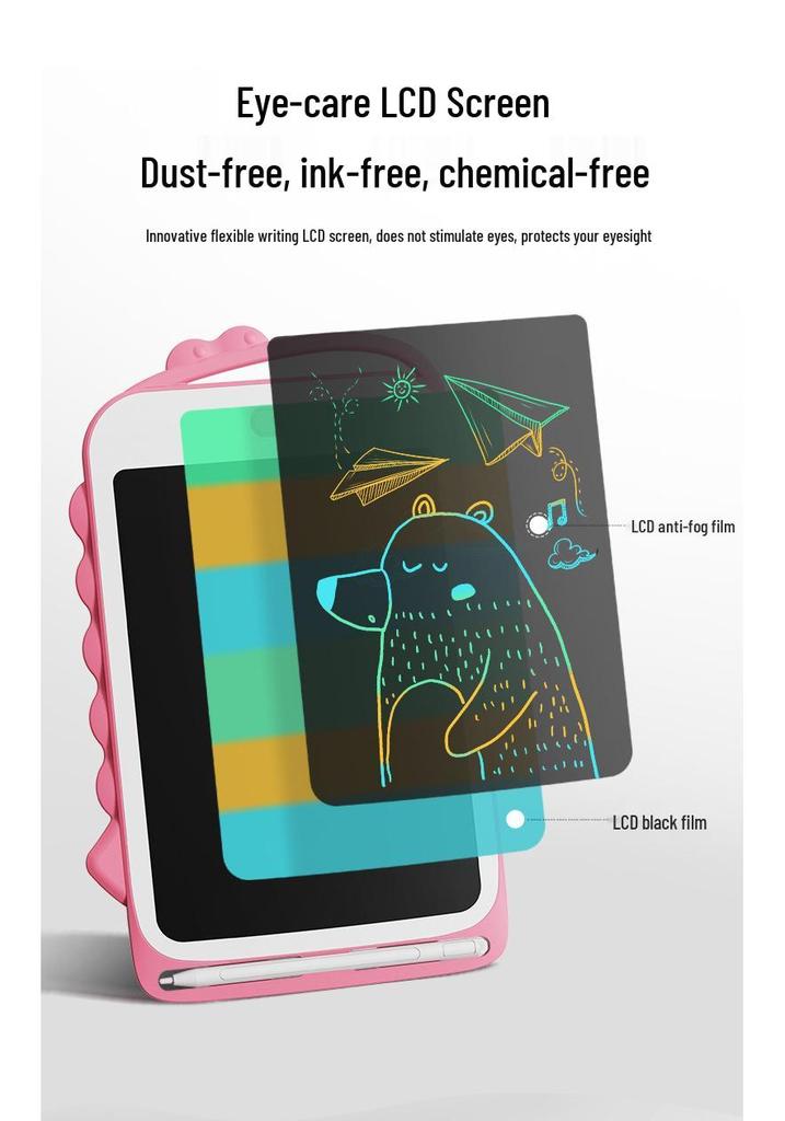 8.5" Dinosaur LCD Drawing Tablet for Kids - Electronic Handwriting & Graffiti Board