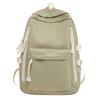 Schoolbag female Korean version student Harajuku female backpack, high school student junior high school ins wind large capacity solid color backpack