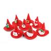 Pet Christmas Hat Three-dimensional Pointed Hat Decorative Hat Plush Cartoon Doll Christmas Pointed Hat Cat Headdress