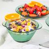 LOVWISH Nordic Dark Green Glass Dinnerware Set