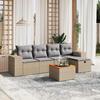 VidaXL Garden Lounge Set with Cushions 6 Pcs, Patio Sofas, Patio Furniture Set, Outdoor Furniture, Mix 3265168