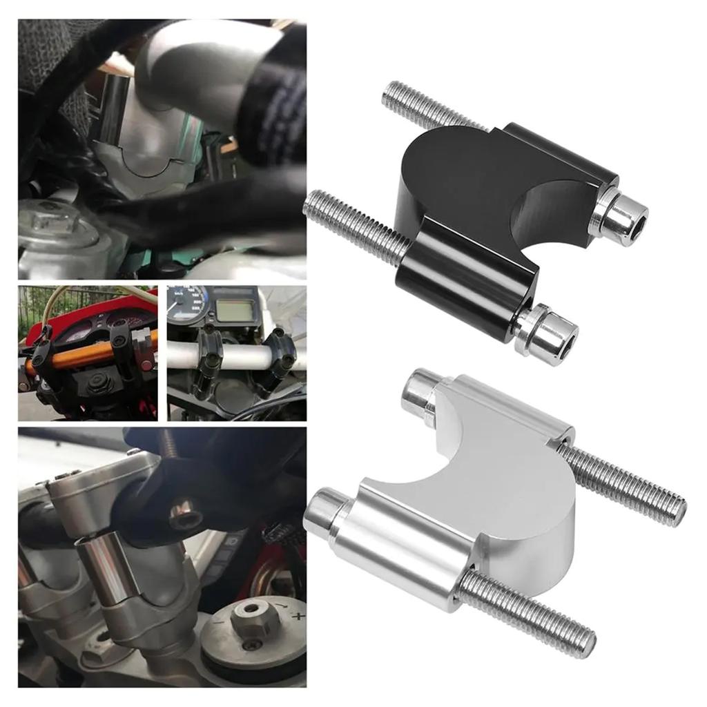 22mm 25mm Motorcycle Handlebar Risers, 2Pcs Universal Handlebar Clamp Stable Durable 25mm/28mm Handlebar Risers