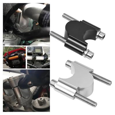 22mm 25mm Motorcycle Handlebar Risers, 2Pcs Universal Handlebar Clamp Stable Durable 25mm/28mm Handlebar Risers