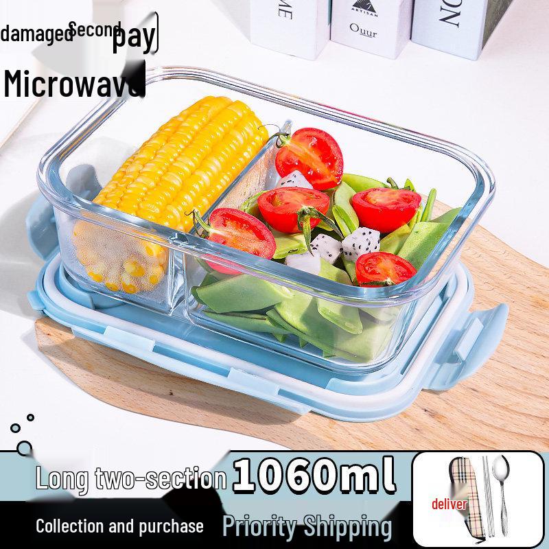 ZISIZ Microwavable Glass Lunch Box