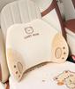 Car Headrest Neck Support Pillow Pair, Cute Bear & Rabbit Memory Foam Plush Lumbar Support Backrest.