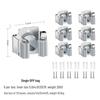 Stainless Steel Wall-Mounted Mop and Broom Holder, Punch-Free Clip for Bathroom Storage