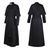 Medieval Solid Color Priest Robe cos Father's costume cosplay Halloween Costumes