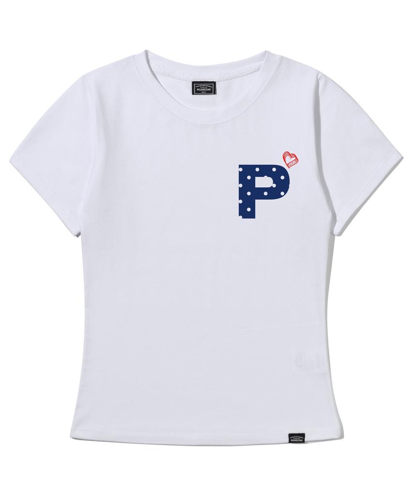 Peideu Pd Polka Dot Slim Fit Short Sleeve T-Shirt White