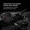 Carbon Fiber Interior Parts for Honda Accord 03-07: Steering Wheel, Window Lifters, Center Console, and Instrument Panel.