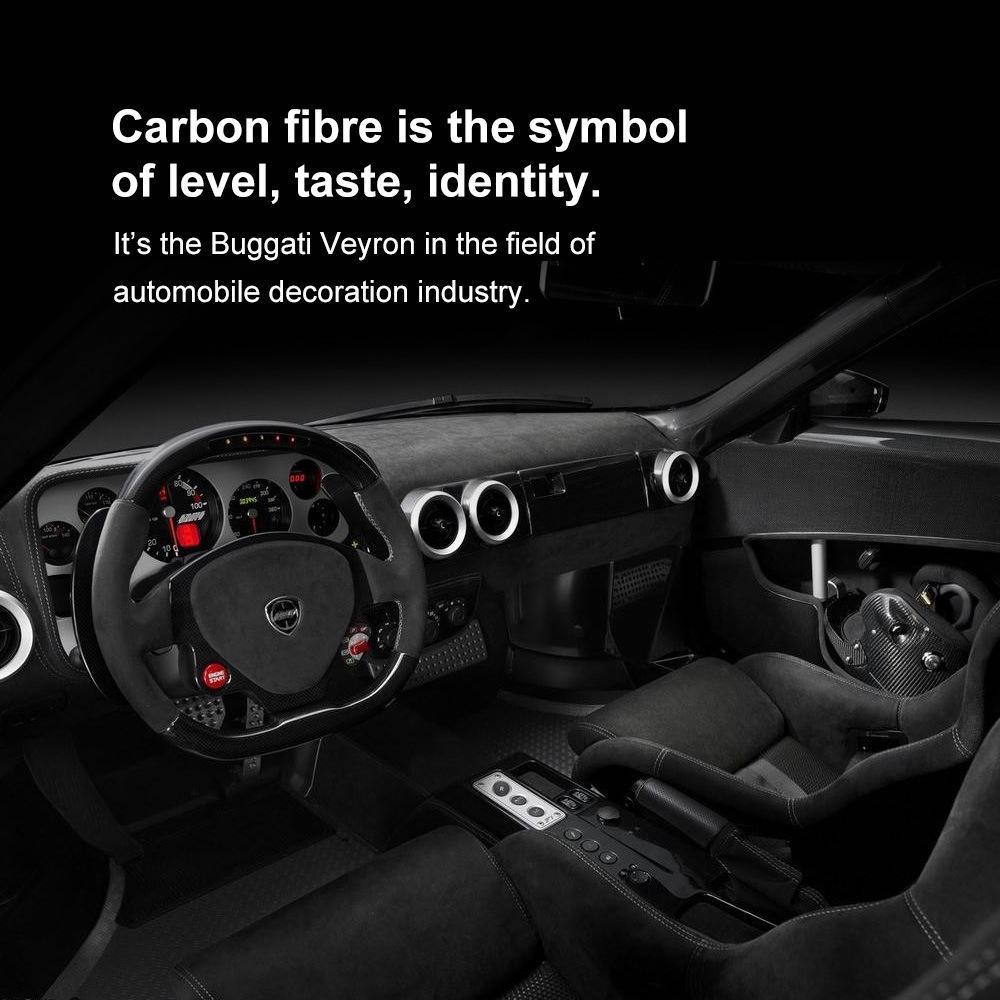 Carbon Fiber Interior Parts for Honda Accord 03-07: Steering Wheel, Window Lifters, Center Console, and Instrument Panel.