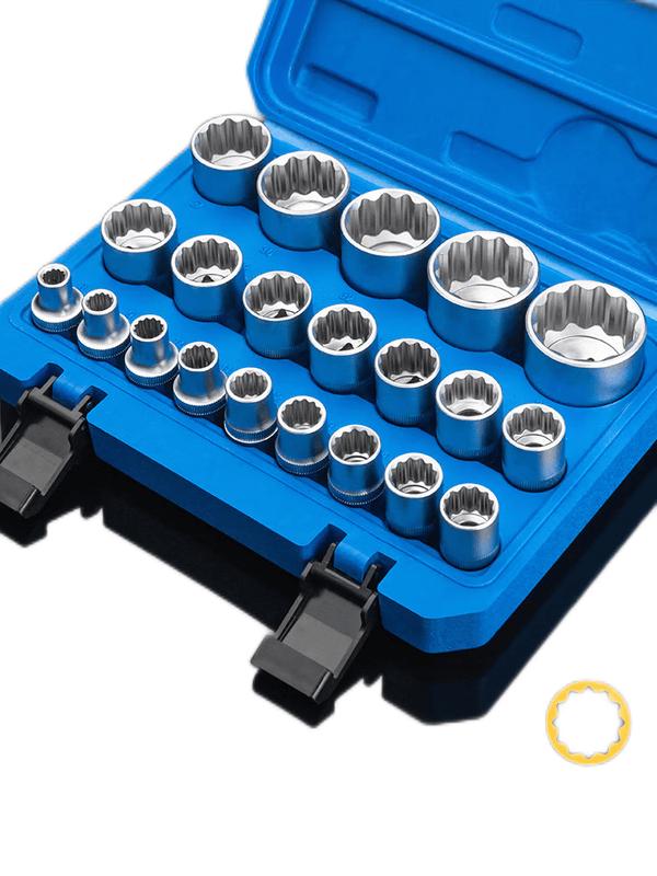 Lanshi 1/2-inch Drive 12-Point Impact Socket Set