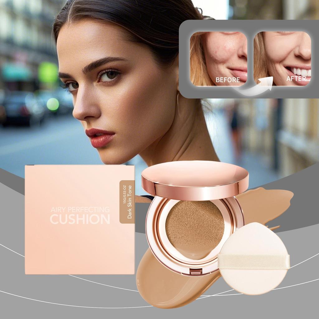 The Concealer Cushion Foundation Can Be Application And Is Suitable For All Skin Types. It Is A Concealer Cushion That Can Cover Any Marks.