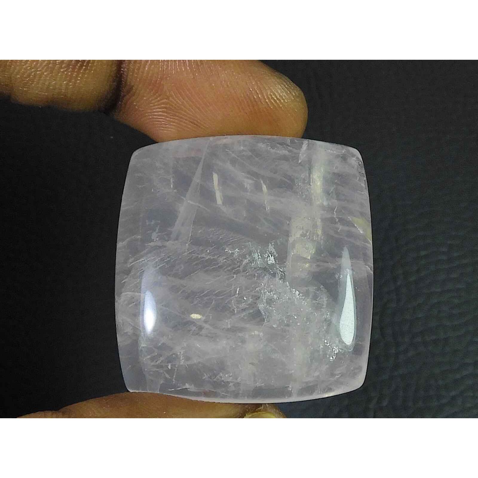 

32X33X9MM Natural Pink Rose Quartz Octagon Healing Crystal Cabochon Gemstone SK-3540
