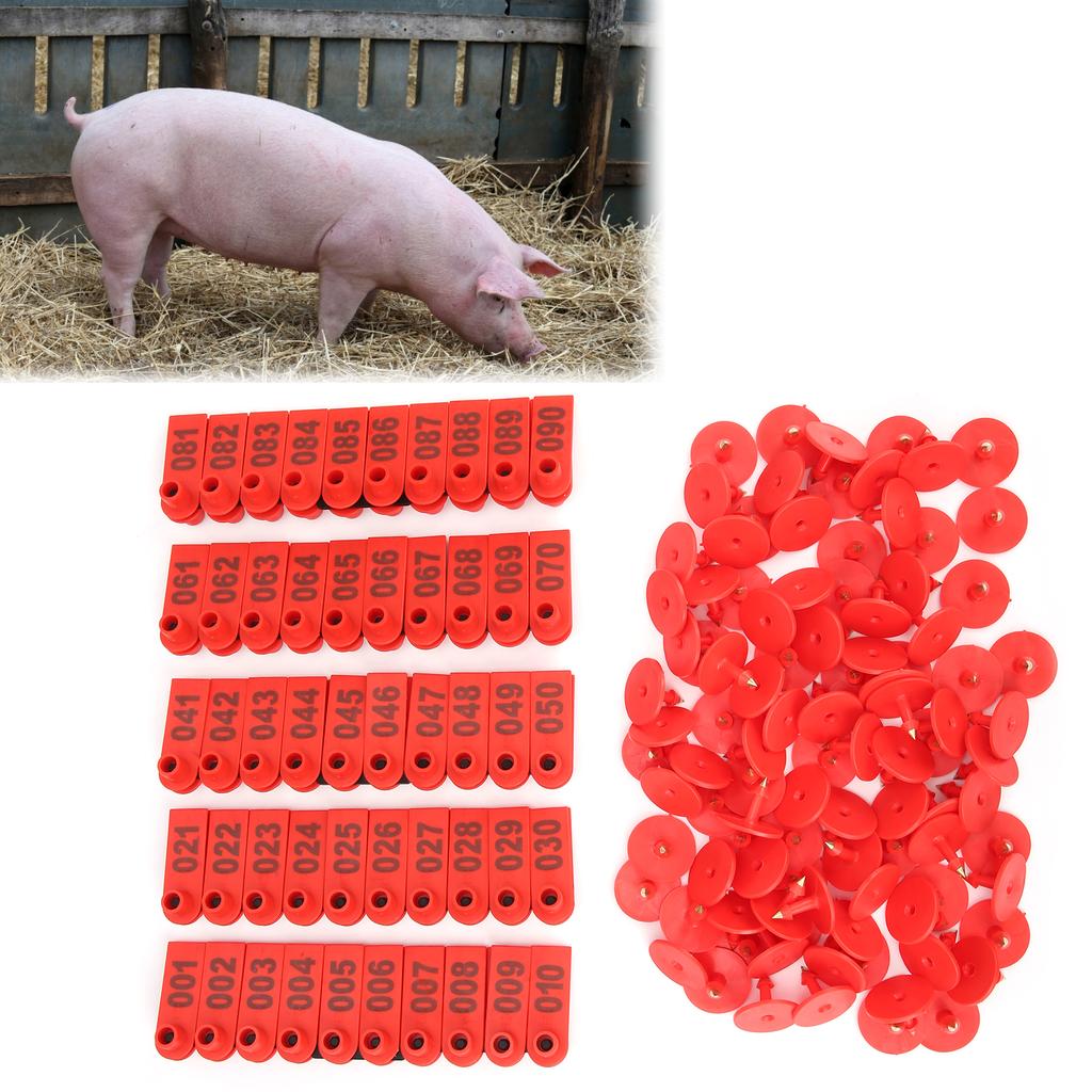 Cattle and Sheep Ear   Farm Animal Indentification Card Goat Ear Label 100 Pack