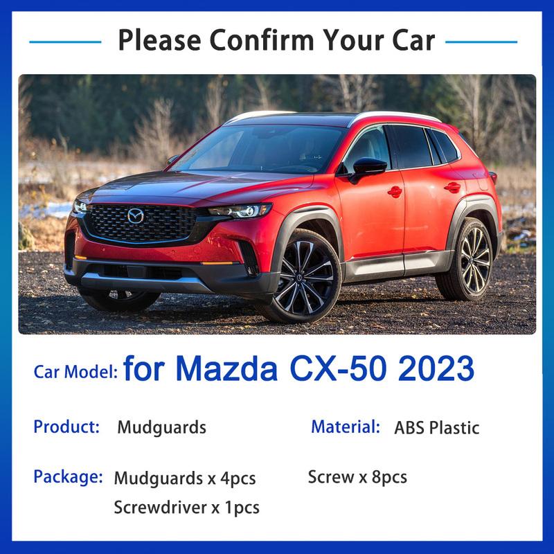 Für Mazda CX-50 CX50 CX 50 2024 Zubehör Schmutzfänger Auto Vorderrad Schmutzabweiser Spritzschutz Auto Frontschmutzfänger Schmutzfänger Aufkleber