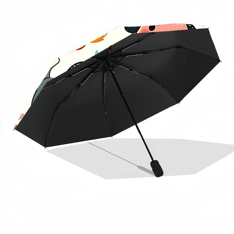 1pc Dogs, Cute Automatic Folding Umbrella - Portable Collapsible Design, 8-Rib Iron Frame, Durable Fabric Yy251125156