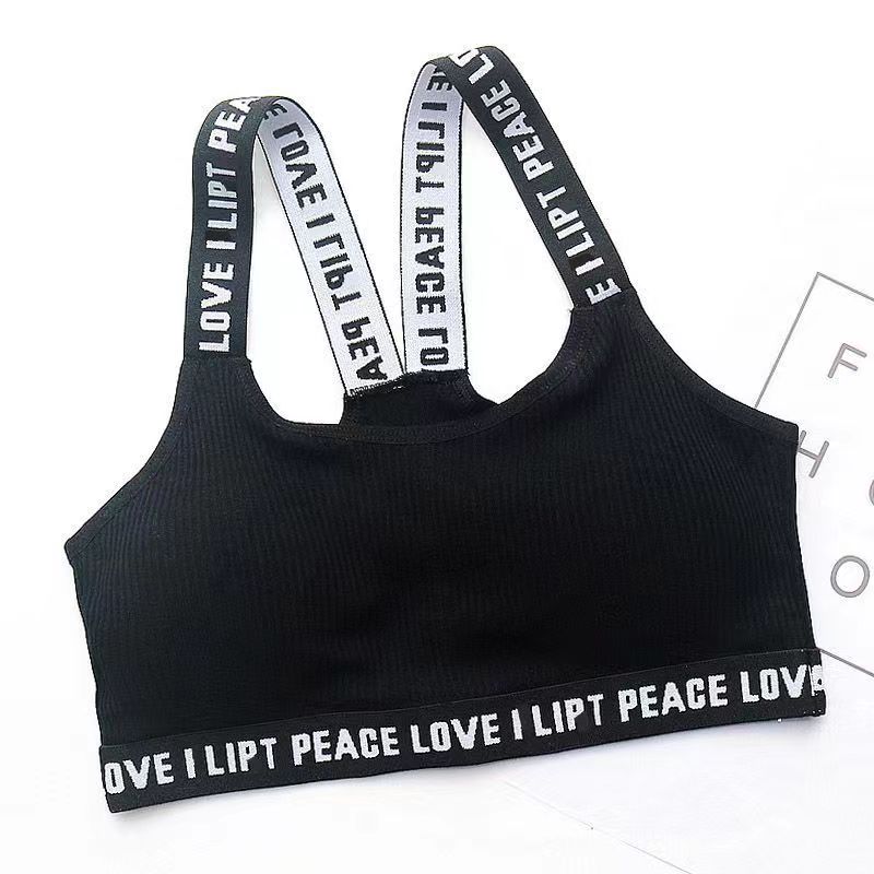 

Женский тонкий дышащий противоударный спортивный бюстгальтер на спине, нижнее белье для девочек, учащихся младших классов средней школы One Size