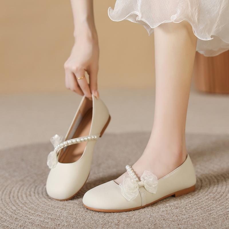 Mary Jane Shoes Women's Doudou Shoes Gentle Soft-soled Flat-soled Single Shoes Women's Shoes
