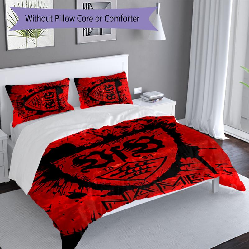3pcs Custom Name VfB Stuttgart Bedding Set,Includes 1 Duvet Cover and 2 Pillowcases,All-season Bedroom Decor