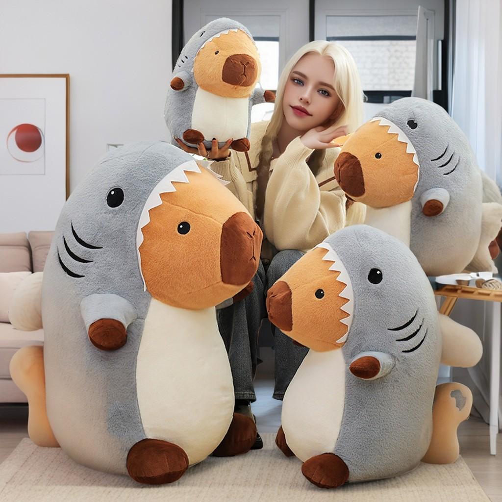 Soft And Cuddly Shark To Capybara Plush Toy Pillow Ideal For Kids And Adults