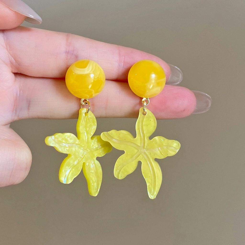 Exquisite Geometric Starfish Pendant Drop Dangle Earrings For Women Bohemia Colorful Shell Tassel Earrings Fashion Party Jewelry Gifts