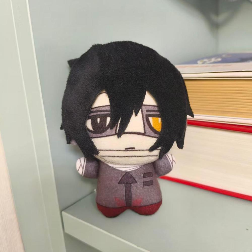 10cm Angels Of Death Plüschpuppen Anhänger Feiertagsgeschenke Isaac Foster Stofftier Rucksack Spielzeug Fans Sammeln 10CM black
