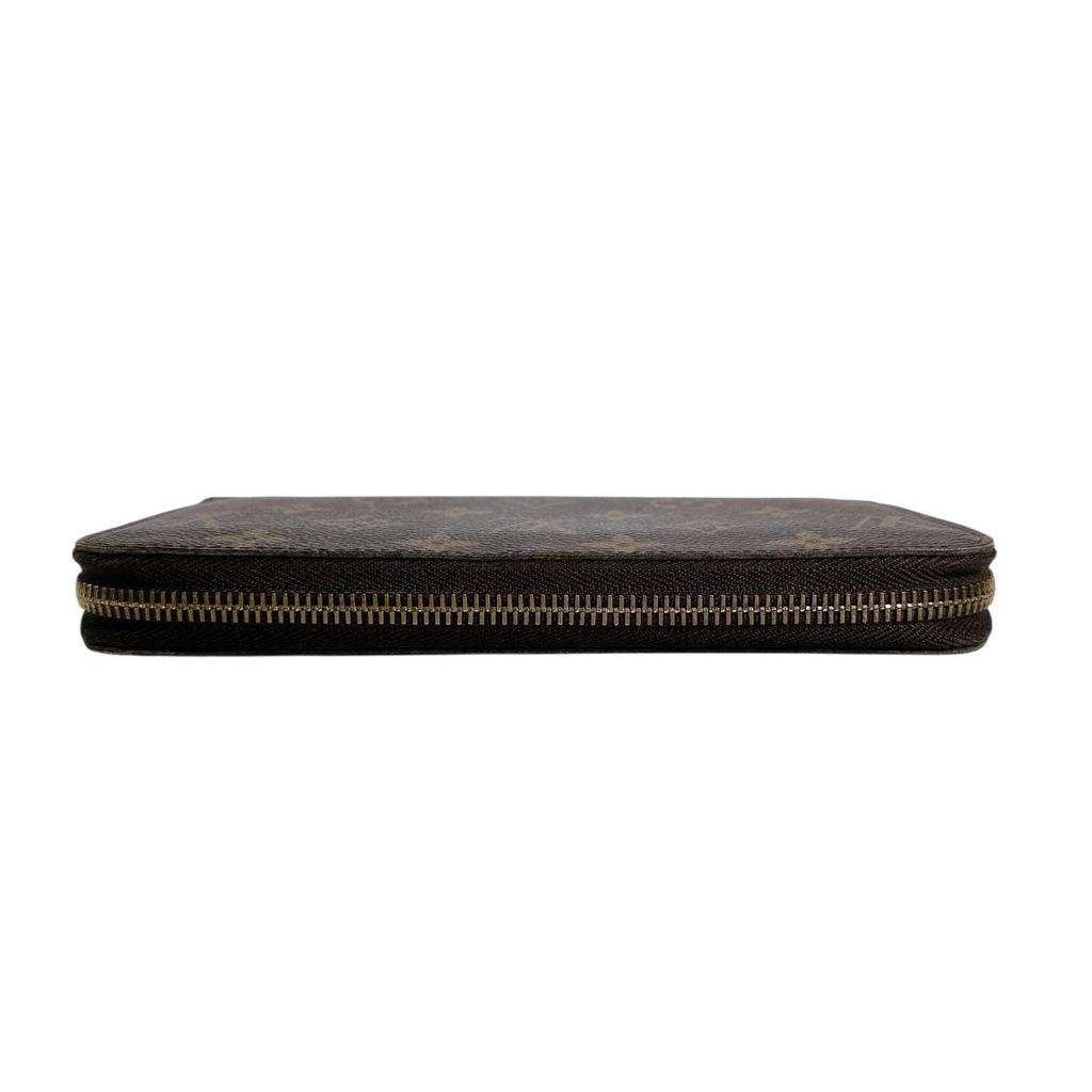 Louis Vuitton Monogram Zip Around Long Wallet Purse Brown Unisex M60017 Used