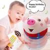 Adorable Bouncing Pig Toy With Plush Fabric And Soothing Music For Baby Toddlers