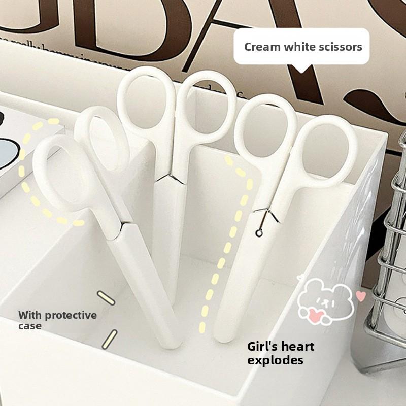 Adorable Mini Children's Craft Scissors with Lid