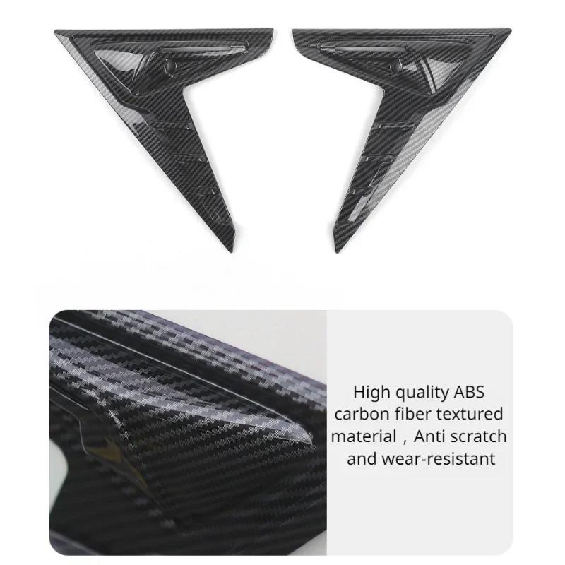 HW4.0 Side Camera Cover For Tesla Model 3 Y 2pcs Thunder Leaf Board Protective Highland 2024 Car Modification Auto Accessories