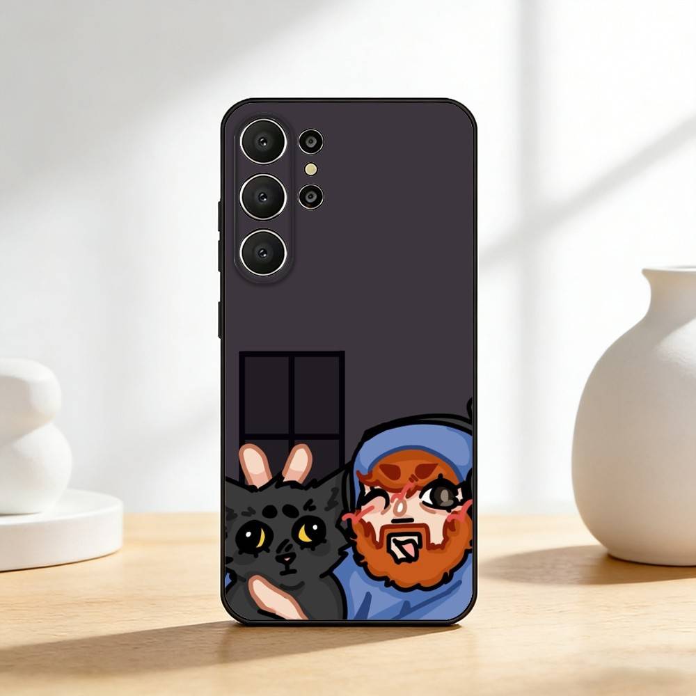 FUNNY C-CaseOh Phone Case For Samsung S26,S25,S24,S21,S22,S23,S30,Ultra,S20,FE,Lite,10,9,Black Cover