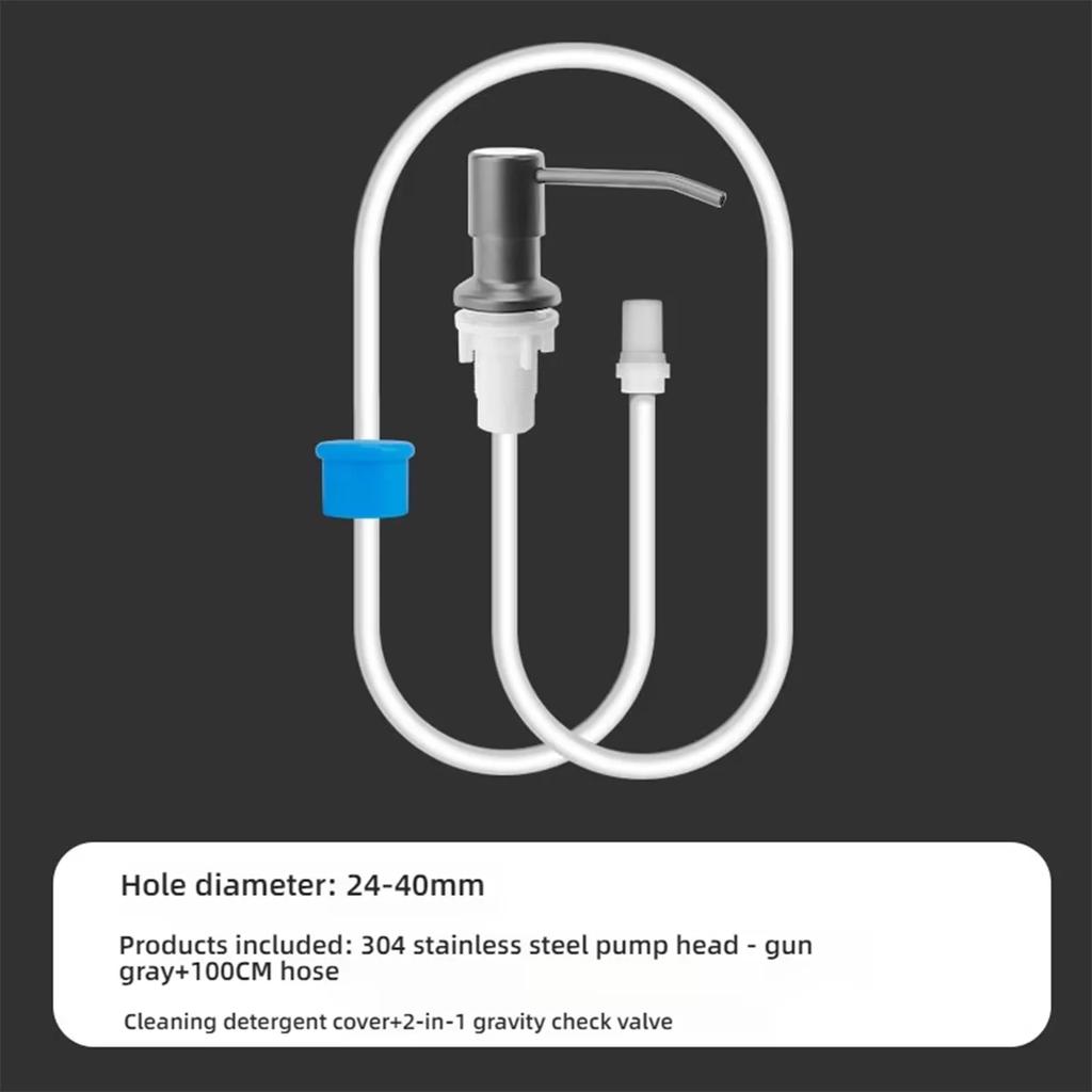Extension Pipe Kit for Soap Dispenser for Kitchen Sink Bathroom Lotion Detergent Hand Wash Pump Soap Dispenser Pump Under Sink