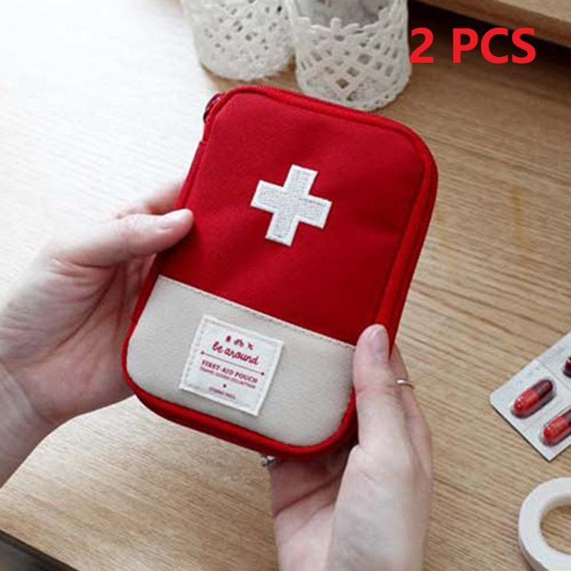 High-Capacity Portable First Aid Kit, Travel Medicine And Medication Storage Bag Oxford Cloth Organizer Box Emergency Survival