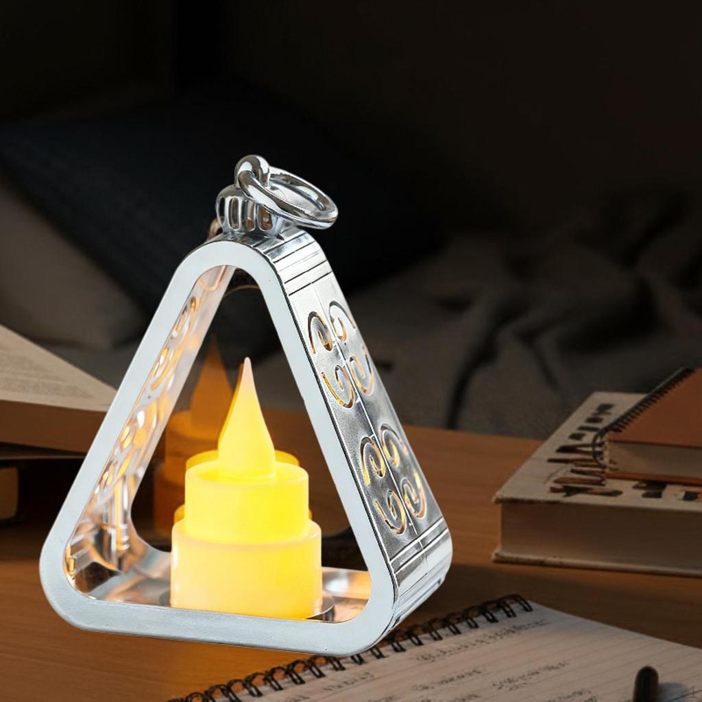 Bedside Lamp Desktop Atmosphere Light Lightweight Decorative Triangle Desk Ornament for