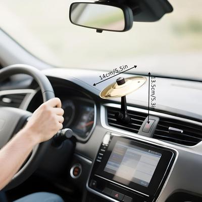Car Crash Cymbal Air Vent Rugged Drum Cymbal with Metallic Grille, Easy Installation, Durable & Weather-Resistant for All Vehicle Types