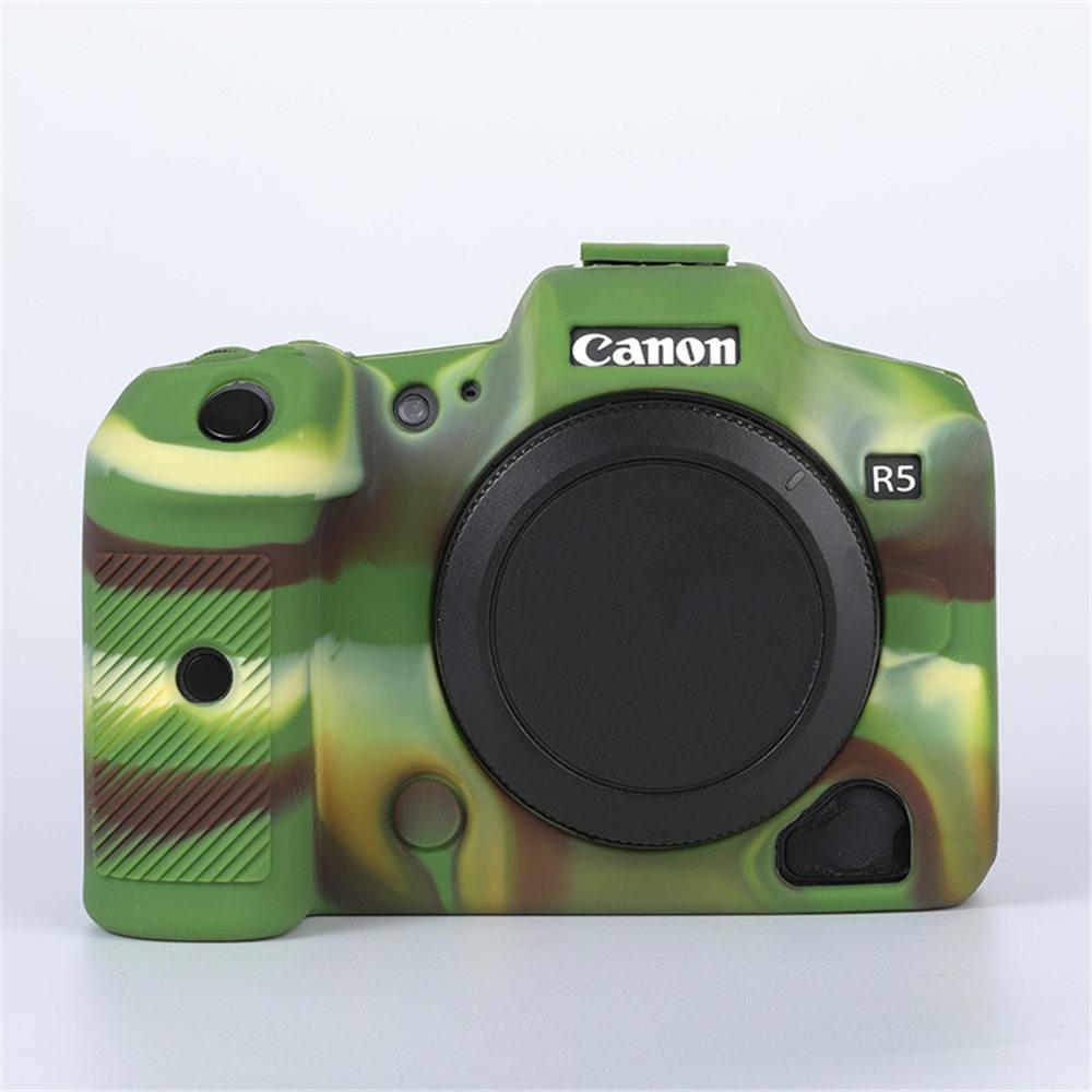 R5 Soft Silicone Case Armor Camera Body Cover Skin for Canon EOS R5 EOSR5 Digital Cameras