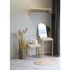 Poplar Stool with Natural Wicker Seat House Nordic Abano
