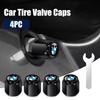 ta12Black Metal Car Tire Valve Caps Anti-theft Dust Proof Tyre Air Valve Stem Covers Spanner Tool For BMW 3 5 7 Series X1 X3 X5 X6 A