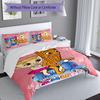 3pcs Italian Brainrot characters2 pattern bedding set duvet cover set includes duvet cover &pillowcases, perfect all season bedroom decoration & gift